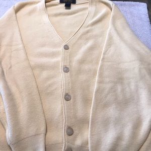 Brooks Brothers Yellow Cardigan